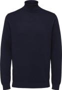 Selected Homme Slhberg Roll Neck B Noos Mand Blå Turtlenecks Str L - h...