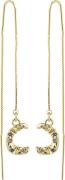 Pilgrim Remy Recycled Chain Earrings Goldplated one size - Ørehænger h...