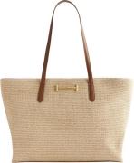 Ted Baker Edanes Raffia Zip Top Tote Bag ONE SIZE - Skuldertasker hos ...