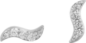 ByBiehl Wave Stud Sparkle R One size - Ringe hos Magasin