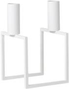 Audo Copenhagen Line, Candle Holder, White Hvid Str B: 10 x H: 10 cm. ...