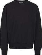 Grunt Grafrida Crew Sweat Str S/10Y - Black Strik hos Magasin