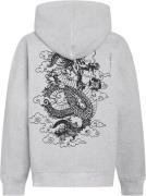 Grunt Grnok Hood Sweat Str S/10Y - Snow Melange Strik hos Magasin