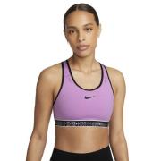 Nike Dri Fit Swoosh On The Run Medium Support Sports Bh M. Lomme S - S...