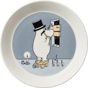 Moomin Arabia Mumi 19 cm Tallerken Mumifar grå Grå Str 19 cm - Frokost...