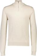 Lindbergh Ecovero Half zip L/S Knit Mand Hvid Turtlenecks Str L - hos ...