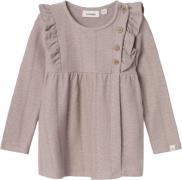 Lil' Atelier Nmfominas LS TOP LIL Str 92 - Shadow Gray Toppe hos Magas...