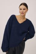 Magasin Evelyn 4 GRS Kvinde Navy Sweaters Str L