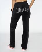 Juicy Couture Del Ray Diamante Track Pant Kvinde Black Sweatpants Str ...