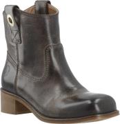 Cashott Casvilma Pull On Low Cut Boot Waxy Leather Kvinde Coffee Cowbo...