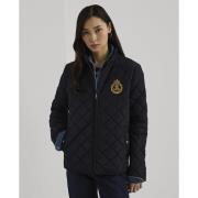 Lauren Ralph Lauren Crestpatch Quilted Mockneck Jacket Kvinde Dk Navy ...