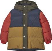 Liewood Palle Puffer Down Jacket Str 122 - Army Brown Multi Mix Vinter...