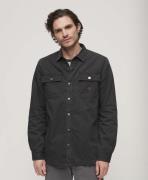 Superdry Canvas Workwear Overshirt Mand Black Overshirts Str L - hos M...