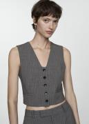 MANGO Pinstriped Suit Waistcoat Kvinde 92 Veste Str L - hos Magasin