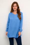 Kaffe Amber Vneck Tunic Kvinde Provence Tunikaer Str 40 - hos Magasin