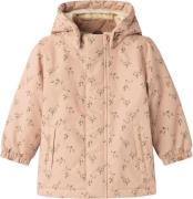 Lil' Atelier Nmflasnow10 Jacket AOP 1FO LIL Str 92 - Rugby Tan Vinterj...