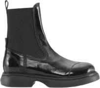 Ganni Everyday Mid Chelsea Boots Tonal Na Kvinde Black/black Chelsea B...