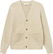 Les Deux Gary Fleck Wool Cardigan Mand Light Sand Cardigans Str XXL - ...