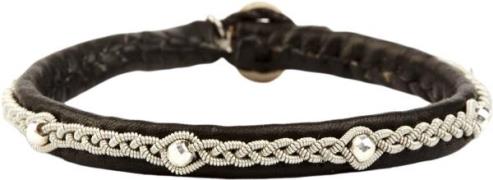 BeChristensen Victoria Facet Silver Beads Black L (20-21cm) - Kædearmb...