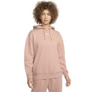 Nike Sportswear Essential Fleece Hoodie Kvinde Pink Hættetrøjer Str L ...