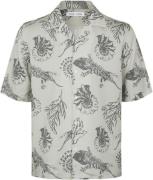 Samsøe Samsøe Saoscar AX Shirt 10527 Mand Sedona Sage Fossil Kortærmed...