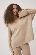 Magasin Classic 3 100% Cashmere Kvinde Light Sand Sweaters Str L Cashm...