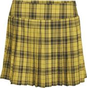 Something New Sncher MR Plisse Mini Skirt NST Kvinde Sulphur/checks Ko...