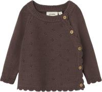 Lil' Atelier Nbflaguna LS Wrap Knit LIL Str 62 - Peppercorn Strik hos ...