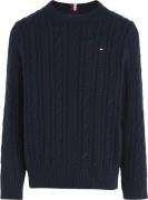 Tommy Hilfiger Essential Cable Sweater Str 5 år / 110 cm - Desert Sky ...