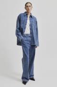 Second Female Tennessee Trousers Kvinde Blue Denim Wide Jeans Str L - ...