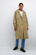 Kaffe Kaelise Trenchcoat Kvinde Kelp Trenchcoats Str 40 - hos Magasin