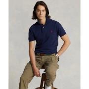 Polo Ralph Lauren Slim Fit Mesh Polo Shirt Mand Navy Kortærmede Poloer...