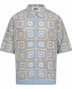 Woodbird Wbbanks Gran Shirt Mand Light Blue Kortærmede Skjorter Str L ...