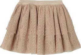 Lil' Atelier Nmfrinja Lace Skirt LIL Str 92 - Nougat Nederdele hos Mag...