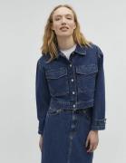 Global Funk Tyreseg Kvinde Mid Vintage Blue Denimjakker Str L - hos Ma...