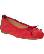 Pavement Lucy Lu Kvinde Red Suede Ballerinaer Str 40 - Læder hos Magas...