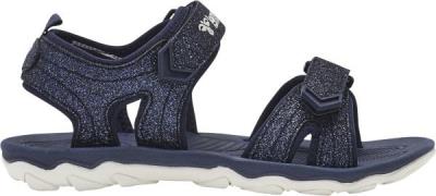 Hummel Sandal Sport Glitter JR Blå Sandaler Str 29 - hos Magasin