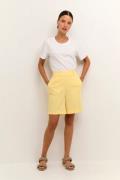 Kaffe Kasakura Wide Shorts Kvinde Pale Banana Bermudashorts Str 40 - h...