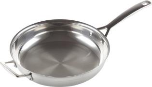 Le Creuset 3ply Stegepande U/belæg. 28 Silver Str 28cm - Stegepander S...