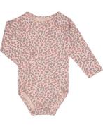 Magasin Maggie 3G Str 92 Rose Leo Print Langærmede Bodies Bomuld