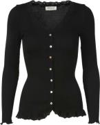 Rosemunde Cardigan m. Blonde Kvinde Sort Cardigans Str L - Bomuld hos ...