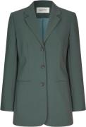 Modström Galemd Slim Blazer Kvinde Harbor Green Blazere Str L - hos Ma...