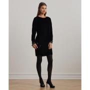 Lauren Ralph Lauren Dress WT Velvetcocktail W/ Trim Kvinde Black Velve...