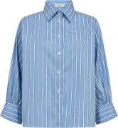 Tomorrow Trwnew Hepburn Shirt Malibu Stripe Kvinde Clear Sky Blue Skjo...