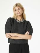 Neo Noir Maia Stone Knit Blouse Kvinde Antracit Melange Sweaters Str 4...