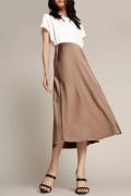 MUNTHE Babe Skirt Kvinde Camel Maxi Nederdele Str 38 - Viskose hos Mag...