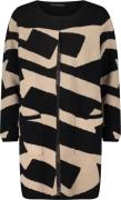 Betty Barclay Strickjacke Lang Kvinde Black-beige Cardigans Str 36 - h...