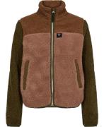 Danefæ Danebirk Fleece Zipup Khaki/antique Rose Tobacco Kvinde Khaki/a...