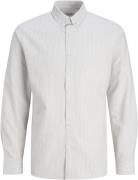 JJ-REBEL Jreboscar Shirt LS Noos Mand Crockery/white Langærmede Skjort...