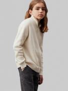 Calvin Klein Halfzip Mono Sweater Str 8 år - Ybi Strik hos Magasin